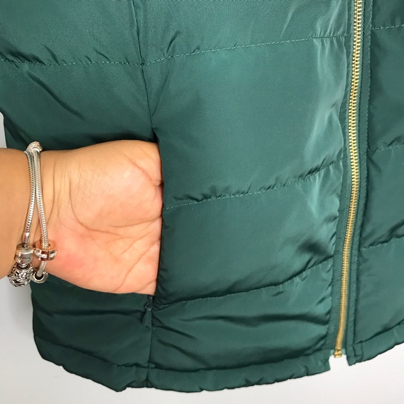 Talbots Green Puffer Vest Sz S - Picture 3 of 10